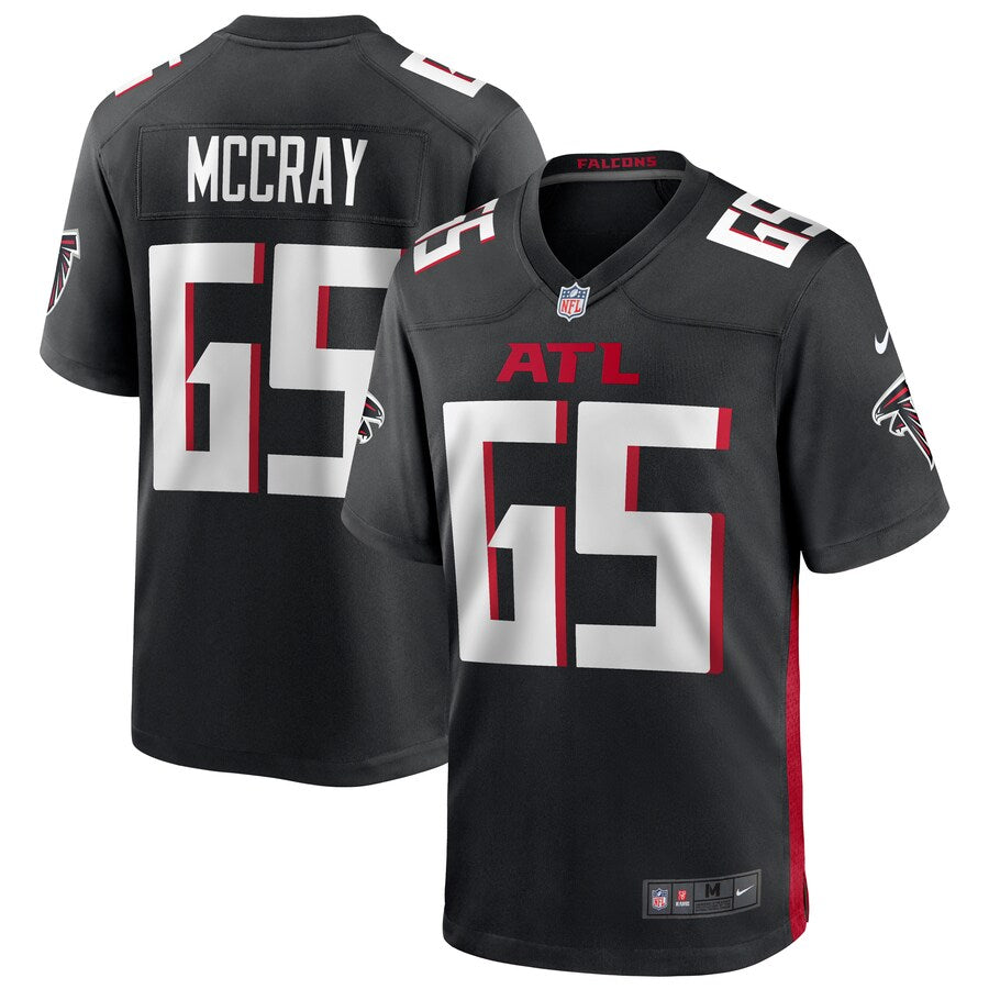 Atlanta Falcons Justin Mccray Game Black Football Jersey product image