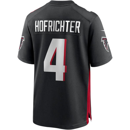Atlanta Falcons Sterling Hofrichter Game Black Football Jersey product image