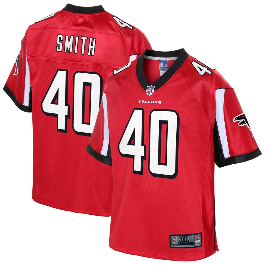 Atlanta Falcons Keith Smith Pro Line Big & Tall Red Football Jersey product image