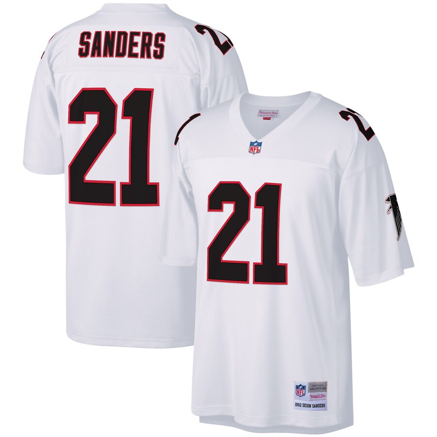 Atlanta Falcons Deion Sanders Legacy White Football Jersey product image