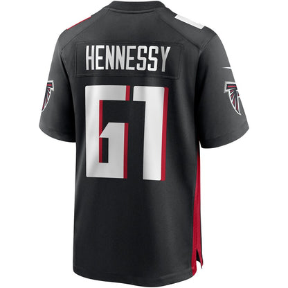 Atlanta Falcons Matt Hennessy Game Black Football Jersey product image