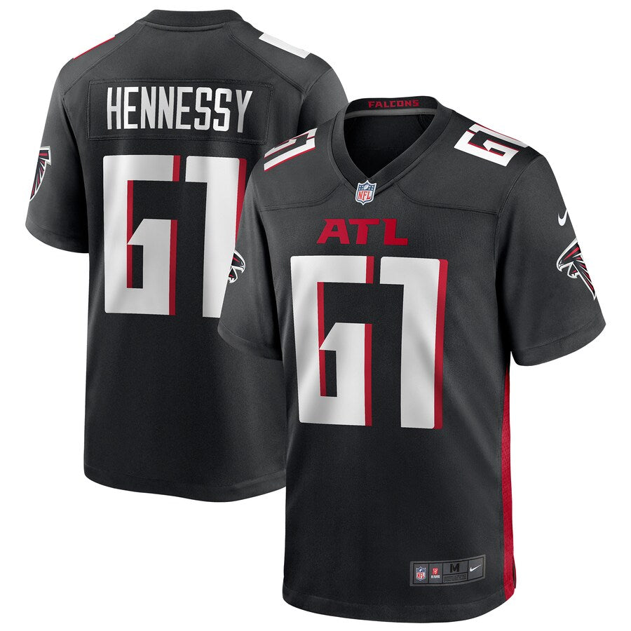 Atlanta Falcons Matt Hennessy Game Black Football Jersey product image