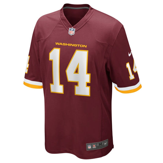 Jordan Veasy Washington Football Team Burgundy Game Jersey rtj football 4651