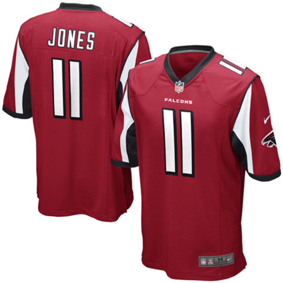 Atlanta Falcons Julio Jones Team Game Red Football Jersey product image