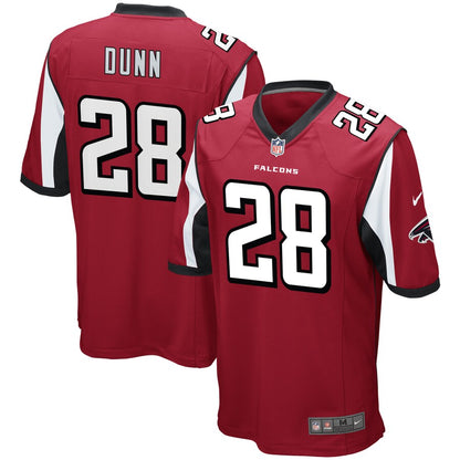 Atlanta Falcons Warrick Dunn Game Red Football Jersey product image