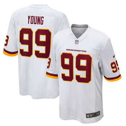 Washington Football Team Chase Young White Game Jersey rtj football 4601