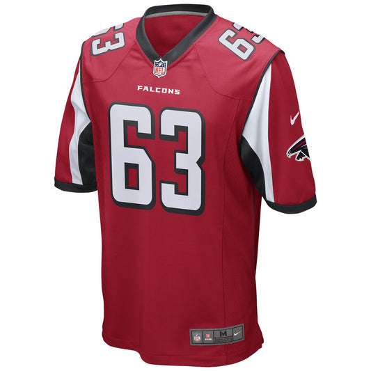 Atlanta Falcons Chris Lindstrom Game Red Football Jersey product image
