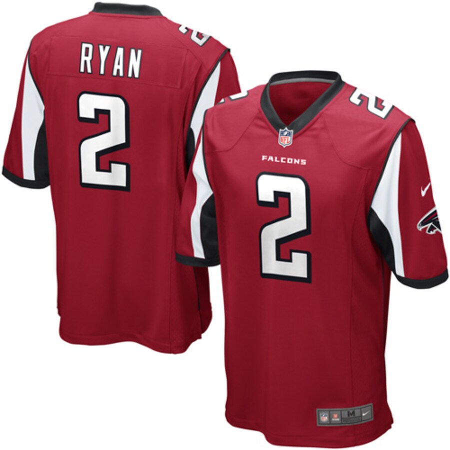 Atlanta Falcons Matt Ryan Team Game Red Football Jersey product image