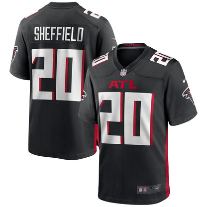 Atlanta Falcons Kendall Sheffield Game Black Football Jersey product image