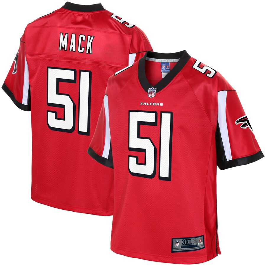Atlanta Falcons Alex Mack Pro Line Big & Tall Red Football Jersey product image