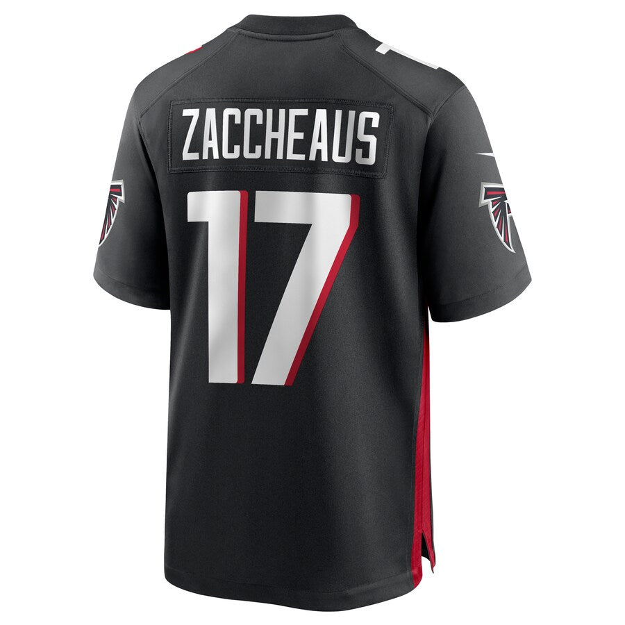 Atlanta Falcons Olamide Zaccheaus Game Black Football Jersey product image