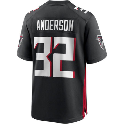 Atlanta Falcons Jamal Anderson Game Black Football Jersey product image