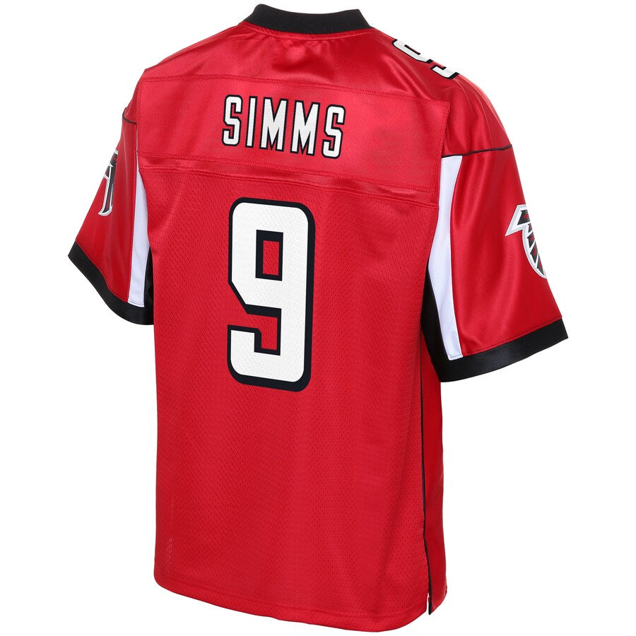 Atlanta Falcons Matt Simms Pro Line Big & Tall Red Football Jersey product image