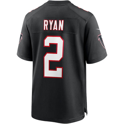 Atlanta Falcons Matt Ryan Throwback Game Black Football Jersey product image