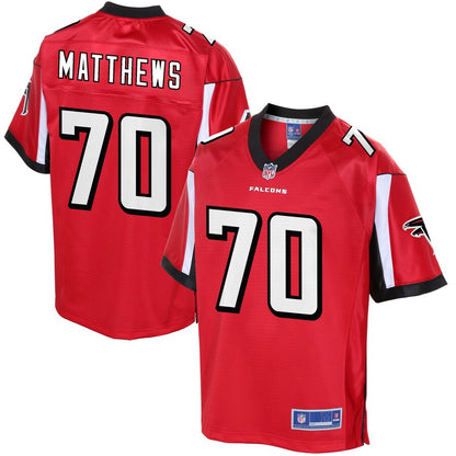 Atlanta Falcons Jake Matthews Pro Line Big & Tall Team Color Football Jersey product image
