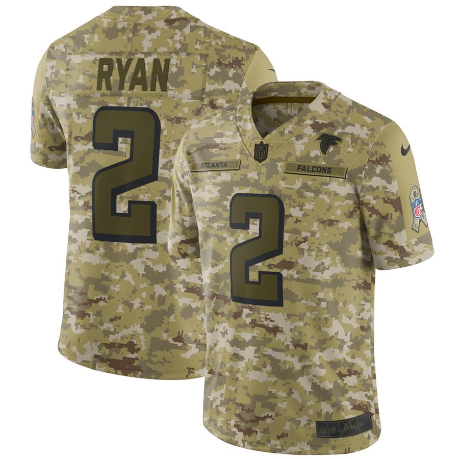 Atlanta Falcons Matt Ryan Camo Limited Salute To Service Football Jersey product image
