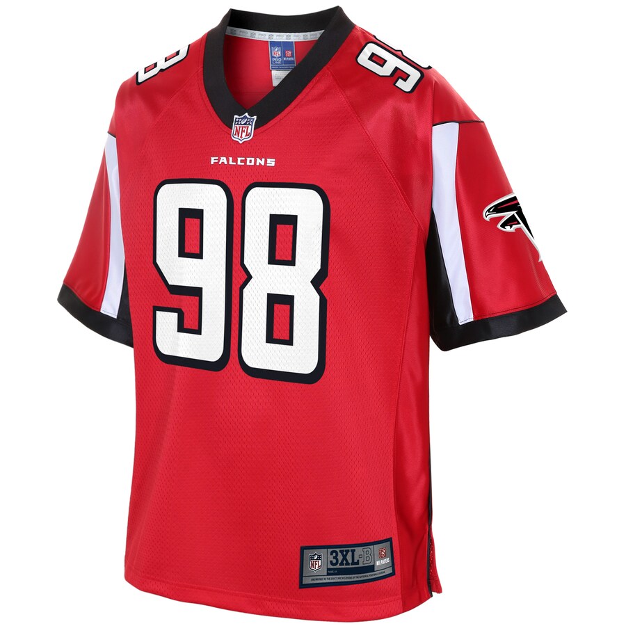 ATL TM  Pro Line Red Big Tall Jersey rtj football 4558