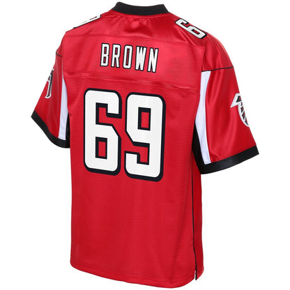 Atlanta Falcons Richie Brown Pro Line Big & Tall Brown Football Jersey product image