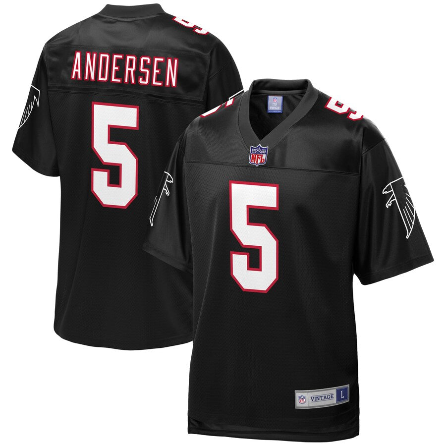Atlanta Falcons Morten Andersen Pro Line Black Football Jersey product image