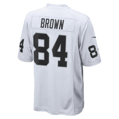 Las Vegas Raiders Antonio Brown Game White Football Jersey product image