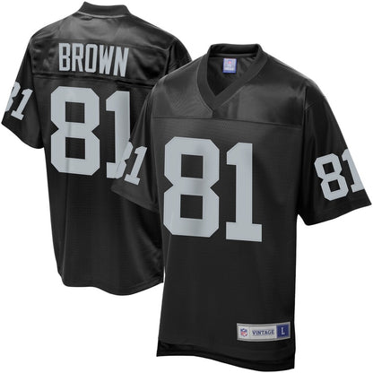 Las Vegas Raiders Tim Brown Pro Line Black Football Jersey product image
