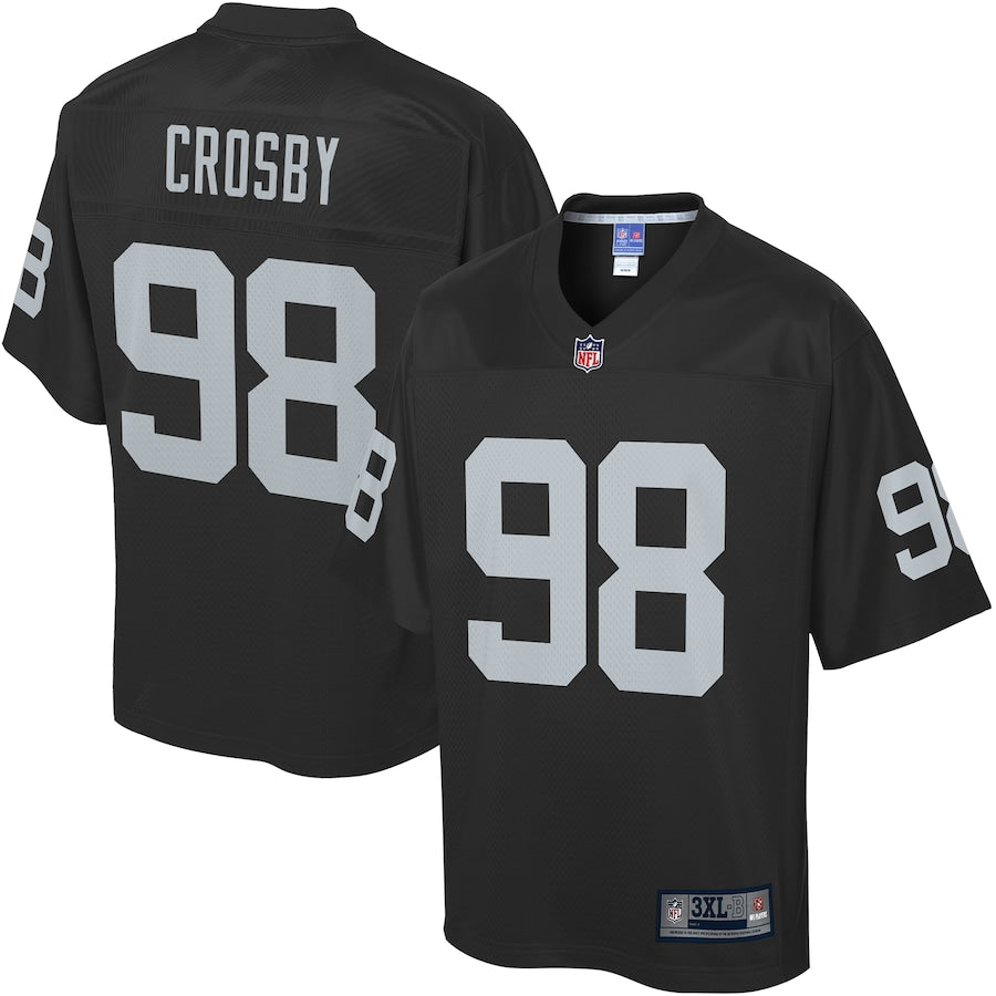 Las Vegas Raiders Maxx Crosby Pro Line Big & Tall Black Football Jersey product image