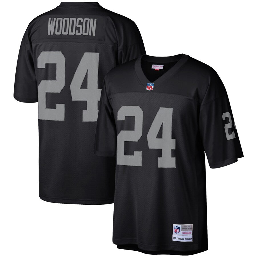 Las Vegas Raiders Charles Woodson Legacy Black Football Jersey product image