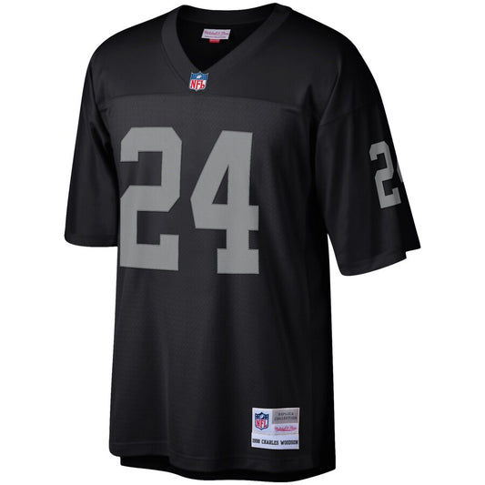 Las Vegas Raiders Charles Woodson Legacy Black Football Jersey product image