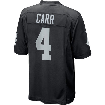 Las Vegas Raiders Derek Carr Game Black Football Jersey product image