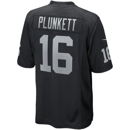 Las Vegas Raiders Jim Plunkett Game Black Football Jersey product image