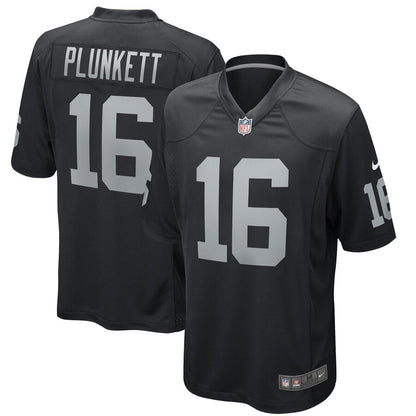 Las Vegas Raiders Jim Plunkett Game Black Football Jersey product image