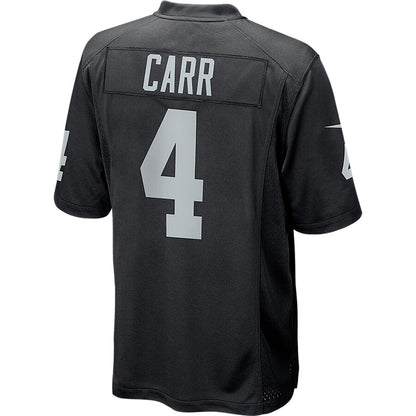 Las Vegas Raiders Derek Carr Game Black Football Jersey product image