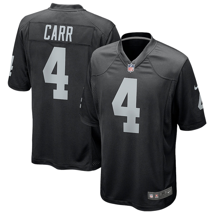 Las Vegas Raiders Derek Carr Game Black Football Jersey product image