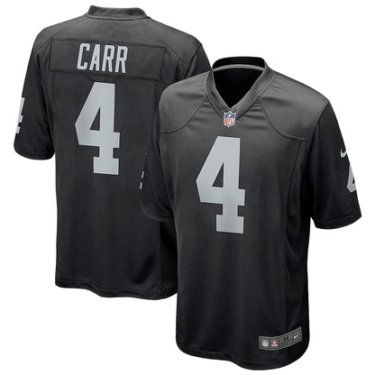 Las Vegas Raiders Derek Carr Game Black Football Jersey product image