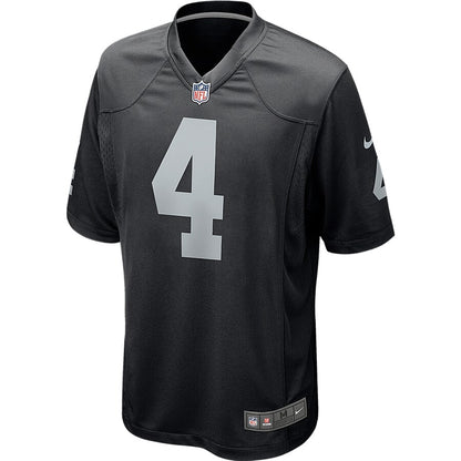 Las Vegas Raiders Derek Carr Game Black Football Jersey product image