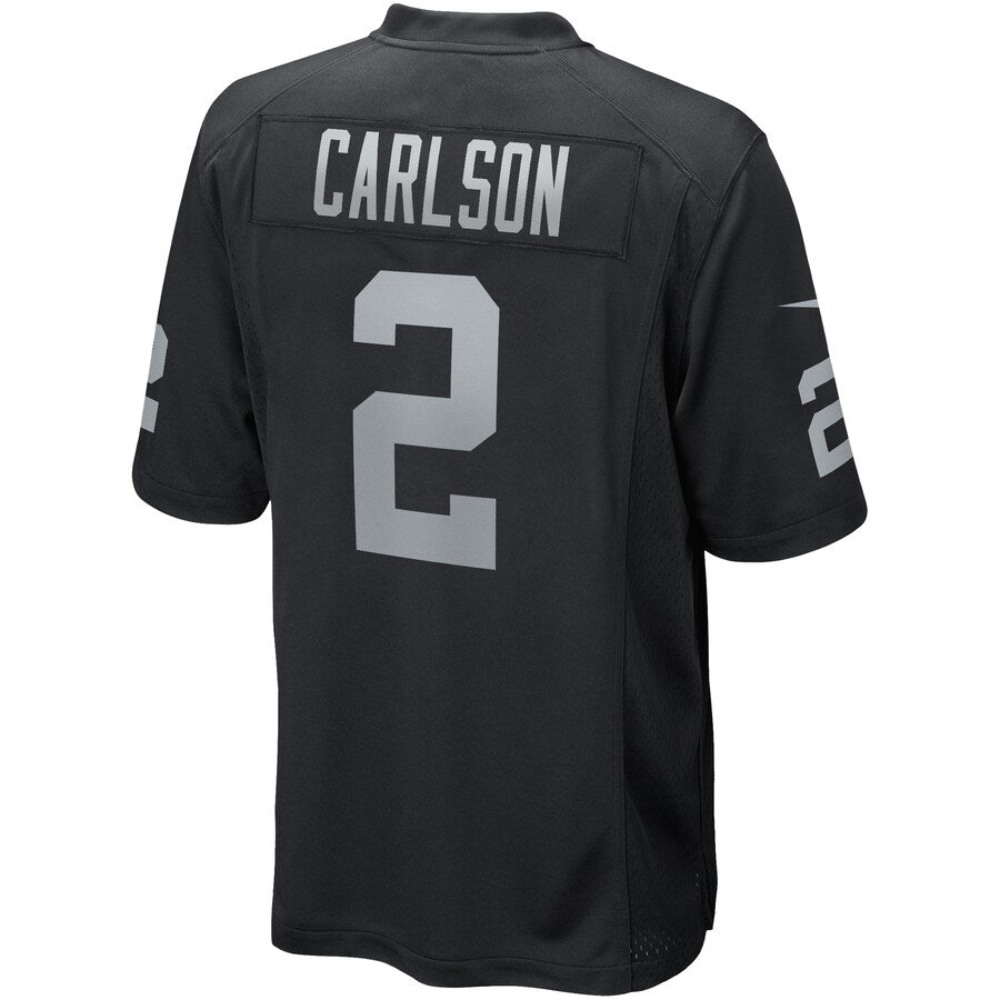 Las Vegas Raiders Daniel Carlson Game Black Football Jersey product image