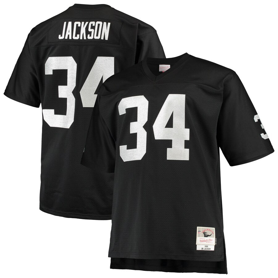 Las Vegas Raiders Bo Jackson 1988 Big & Tall Black Football Jersey product image