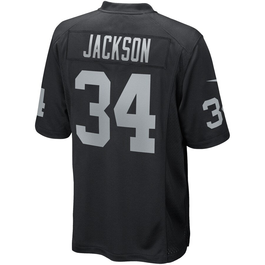 Las Vegas Raiders Bo Jackson Game Black Football Jersey product image