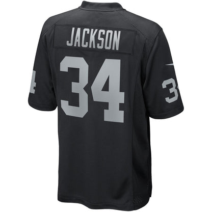 Las Vegas Raiders Bo Jackson Game Black Football Jersey product image