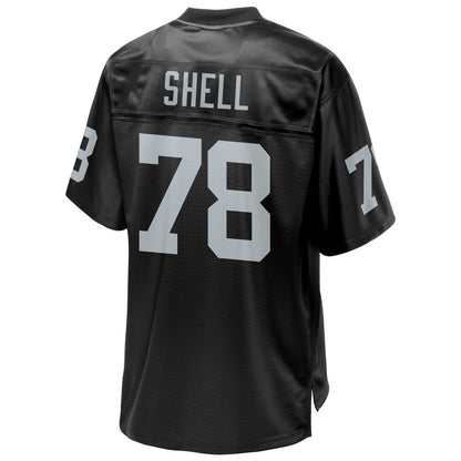 Las Vegas Raiders Art Shell Pro Line Black Football Jersey product image