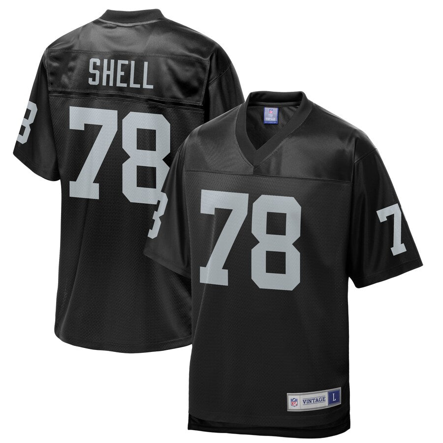 Las Vegas Raiders Art Shell Pro Line Black Football Jersey product image