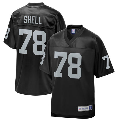 Las Vegas Raiders Art Shell Pro Line Black Football Jersey product image