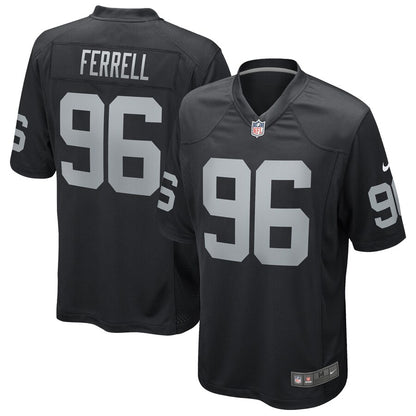 Las Vegas Raiders Clelin Ferrell Game Black Football Jersey product image