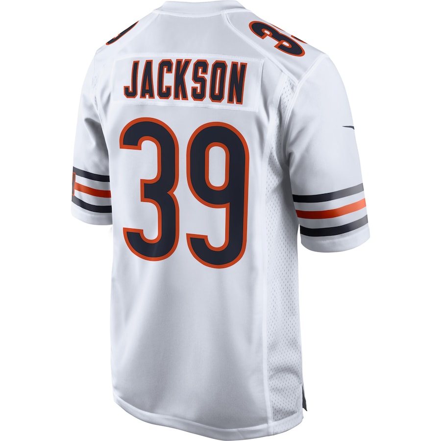 Chicago Bears Eddie Jackson Game White Football Jersey product image