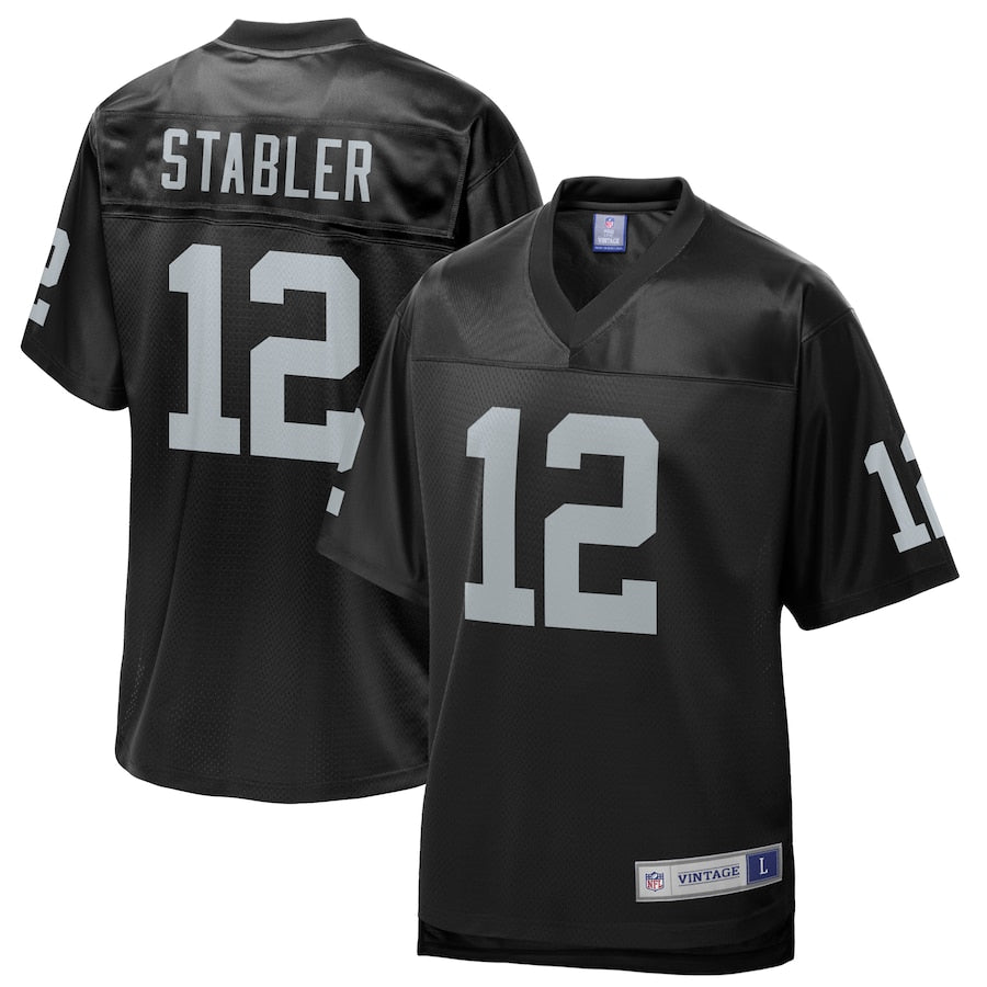 Las Vegas Raiders Ken Stabler Pro Line Black Football Jersey product image
