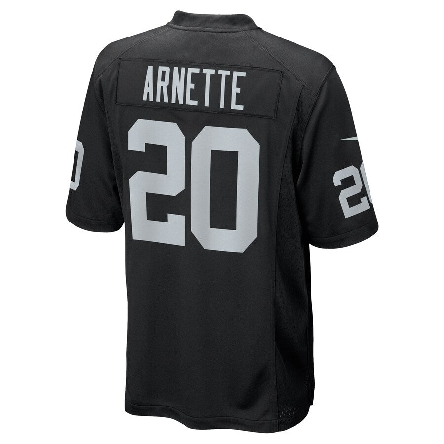 Las Vegas Raiders Damon Arnette Game Black Football Jersey product image