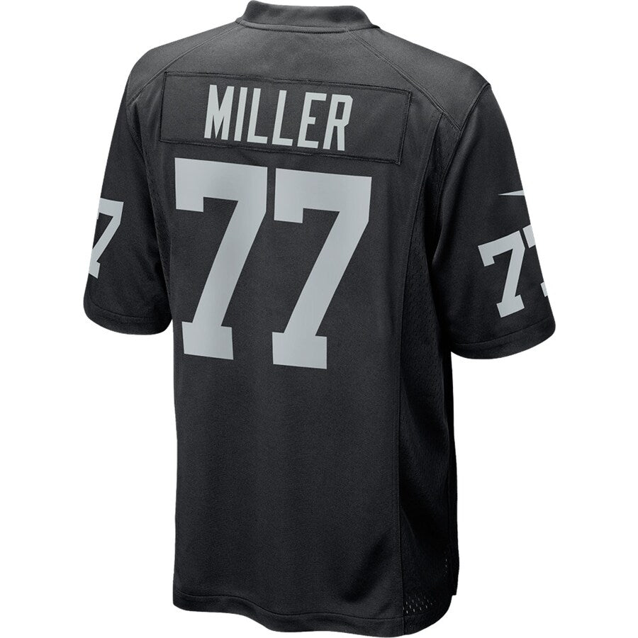 Las Vegas Raiders Kolton Miller Game Black Football Jersey product image