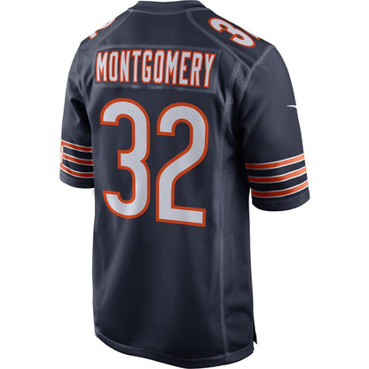 Chicago Bears David Montgomery Game Navy Football Jersey product image