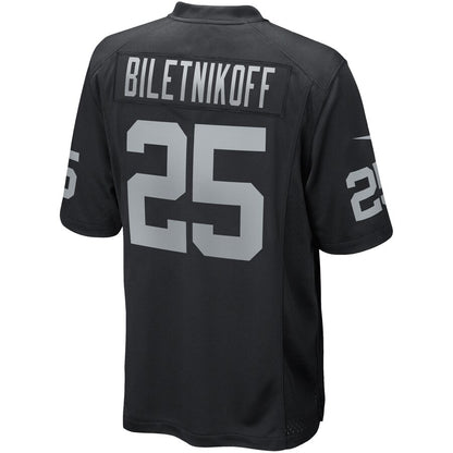Las Vegas Raiders Fred Biletnikoff Game Black Football Jersey product image