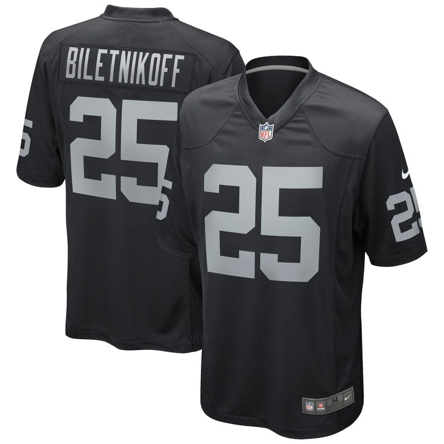 Las Vegas Raiders Fred Biletnikoff Game Black Football Jersey product image